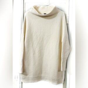 Free People Cream Women’s Knit Cowl Neck Sweater Long Sleeve Sz XS